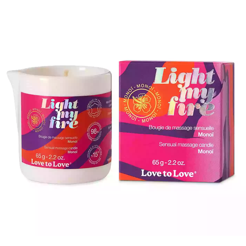 LIGHT MY FIRE - MASSAGE CANDLE - MONOI 65G / 2.2OZ.
