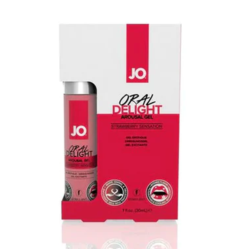 JO Oral Delight - Strawberry - Stimulant 1 floz / 30 mL