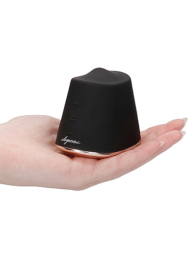 Elegance Dazzling Rotating & Vibrating Clitoral Stimulator Black