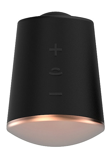 Elegance Dazzling Rotating & Vibrating Clitoral Stimulator Black
