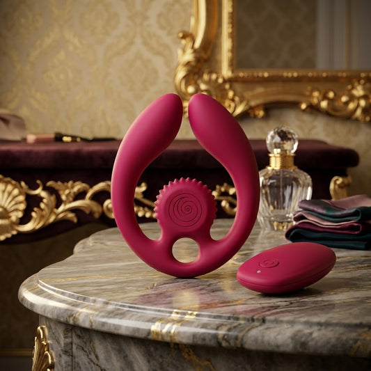 SVibe Snail GIZI Duo Couples Stimulator, burgundy
