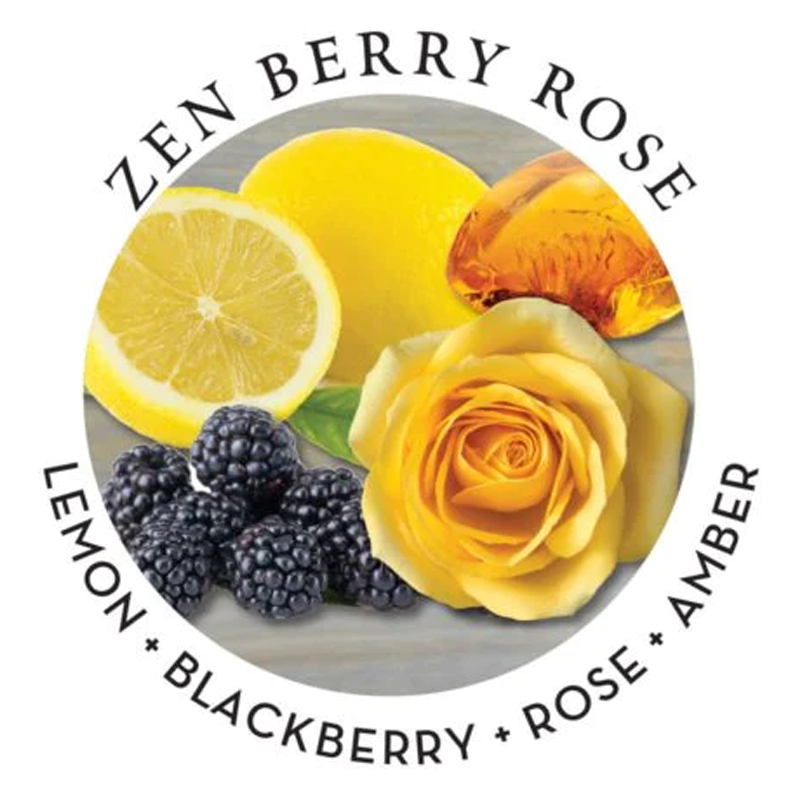 3-in-1 Massage Candle Zen Berry Rose 6 oz