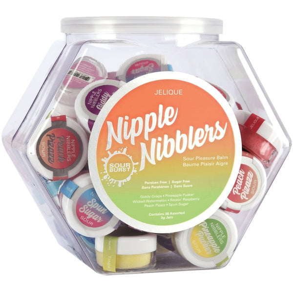 NIPPLE NIBBLERS Sour Pleasure Balm Assorted 3g Bowl of 36 - DISPLAY